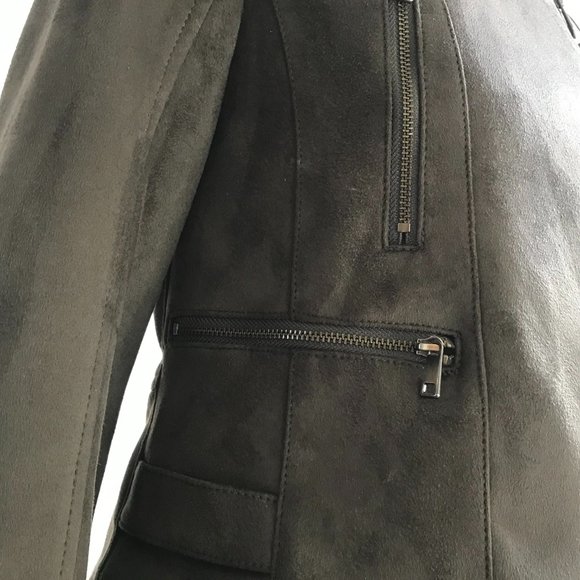 Vegan Suede Moto Jacket XS - NWT - Picture 2 of 10